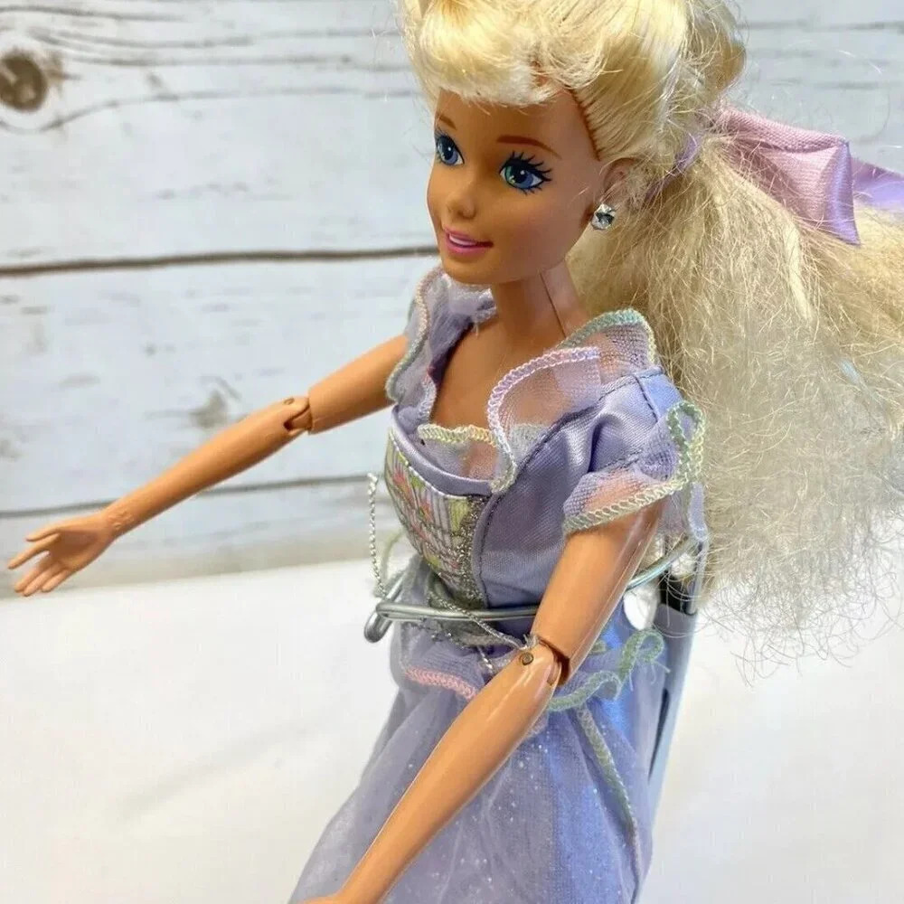 MATTEL BARBIE Doll Twist-N-Turn Purple Gown Articulated Elbows Knees 12" Tall - Picture 6 of 12